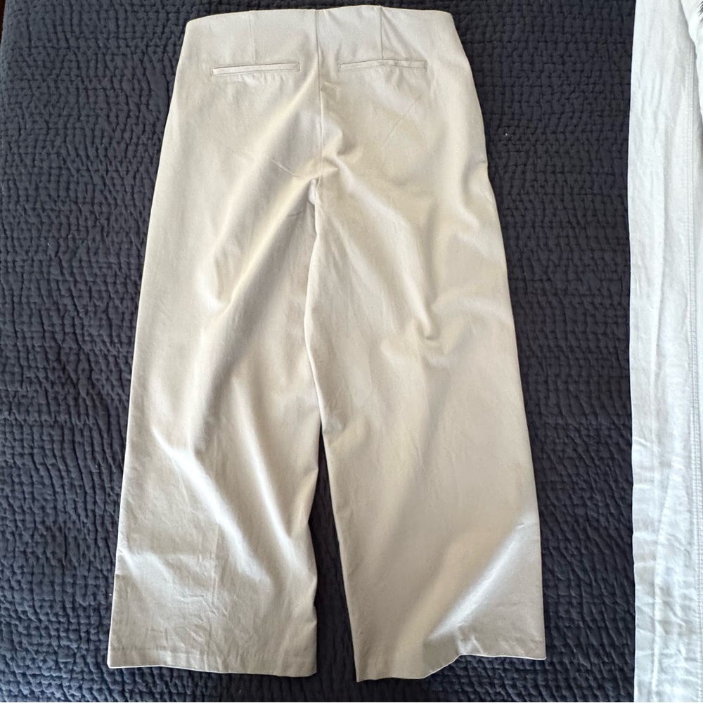 Old Navy Pixie Wide Leg Beige Khaki Pull On Stretch Twill Pants Size XL EUC - Picture 7 of 8